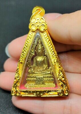 Thai Amulet Buddha Phra Chinnarat Phitsanulok Pendant Talisman Brass Statue Holy