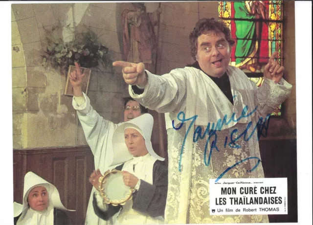 Autographe original de MAURICE RISCH sur photo de film