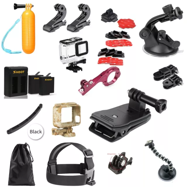 Kit Accessori Gopro Hero 5/6,Bundle Accessori,Supporti Action Cam,Custodia,video