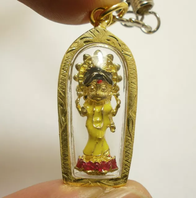 Maa Lakshmi Laxmi Devi Hindu Goddess Rich Lucky Blessed Pendant Amulet Necklace