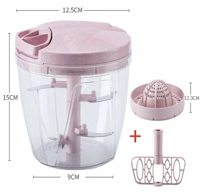 3 in 1 , 5 Blades Food Chopper Pull String Shredder Speedy Chopper Processor