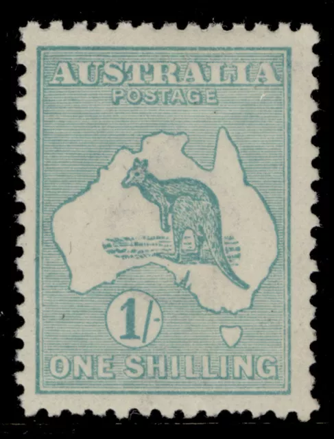 AUSTRALIA GV SG40, 1s blue-green, M MINT. Cat £60.