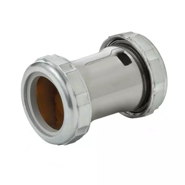 NEW EVERBILT 1-1/4 in. x 2 in. Slip Joint Compression Coupling, Chrome