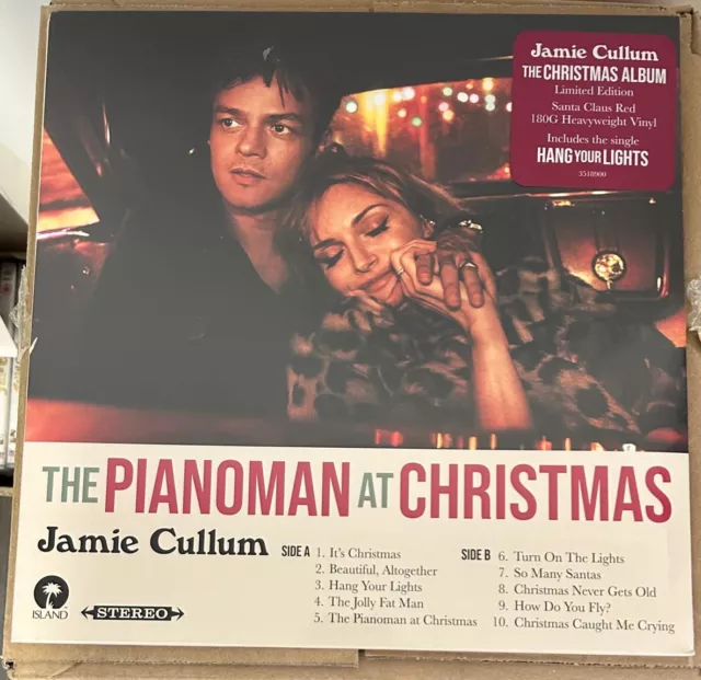 Jamie Cullum The Pianoman At Christmas Limited Red 180G Vinyl LP NEW CREASED
