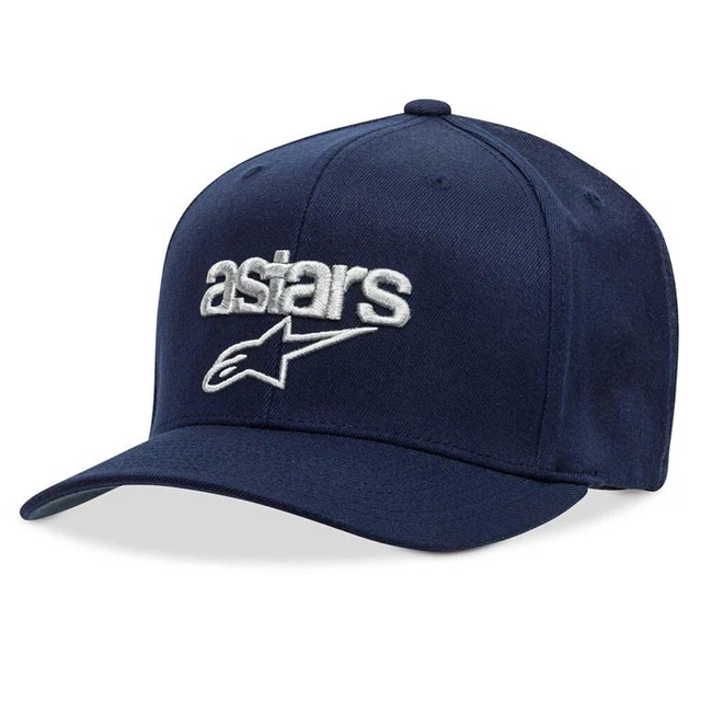 Alpinestars Heritage Blaze Casual Curved Brim Baseball Hat Cap - Navy Grey