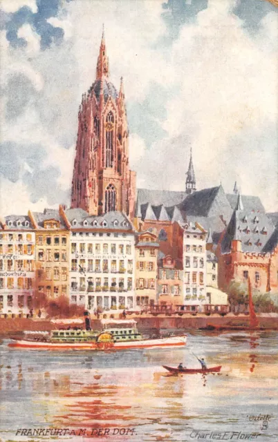 Cpa Illustrator / Signature / Charles Flower / Frankfurt A M Der Dom