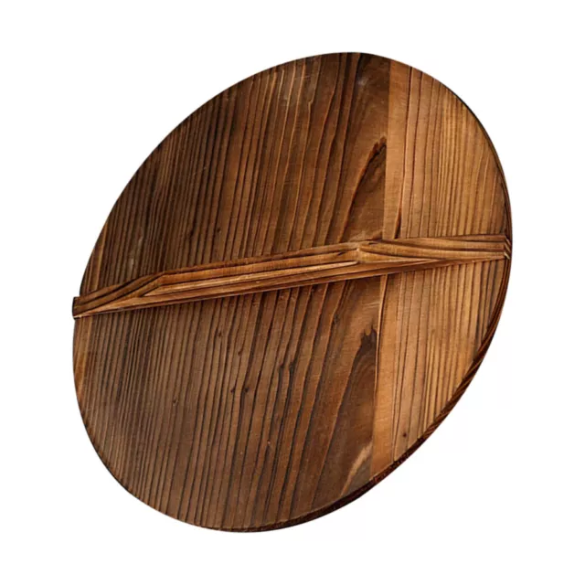 Cubierta superior antidesbordamiento maderas tapa wokok con mango página de inicio natural