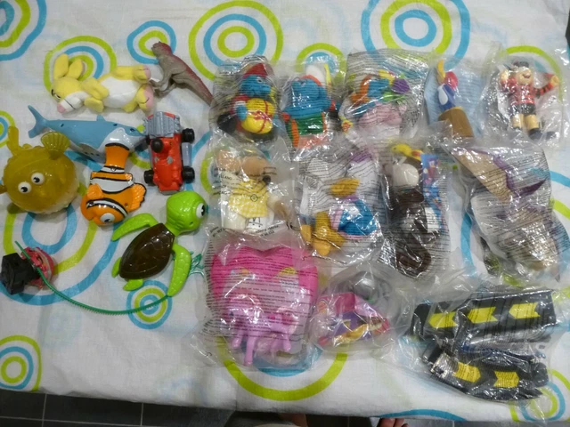 McDonalds Spielzeug x20 versiegelt - 12 0 Stift-8 My Little Pony Schlümpfe Wombles Nemo usw.