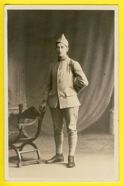 cpa France Carte Photo MILITAIRE SOLDAT en Uniforme du 46 ème Régiment