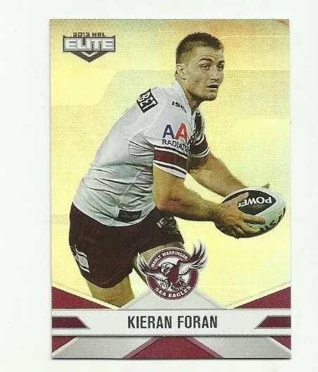 2013 Nrl Esp Elite Manly Sea Eagles Parallel P50 Kieran Foran Card