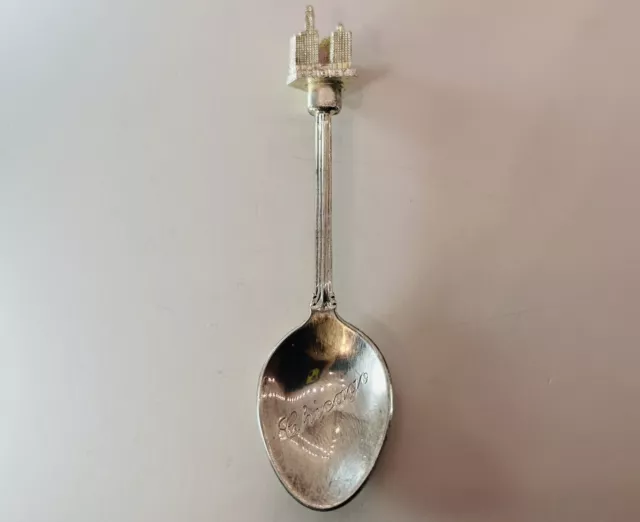 Vintage Chicago Wrigley Souvenir Spoon Silver-plated 4" W.A.P.W. U.K.