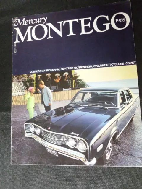 1968 Mercury Montego Cyclone Comet Automobile Sales Brochure