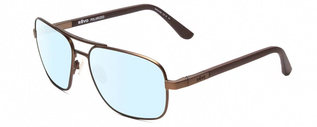 Revo Freimann Unisex Aviator Designer Blau Licht Blockieren Brille Im Brown