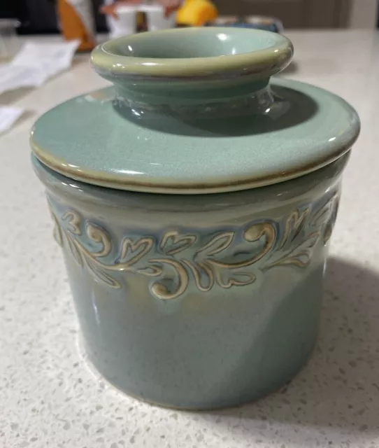 The Original Butter Bell Crock by L. Tremain 2019 French Ceramic Sea Spray Green