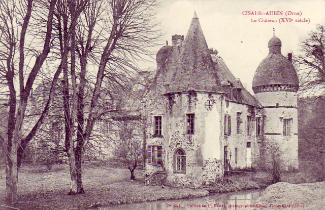 CPA 61 ORNE Env. Argentan Mortagne au Perche Vimoutiers CISAI-ST. AUBIN Château