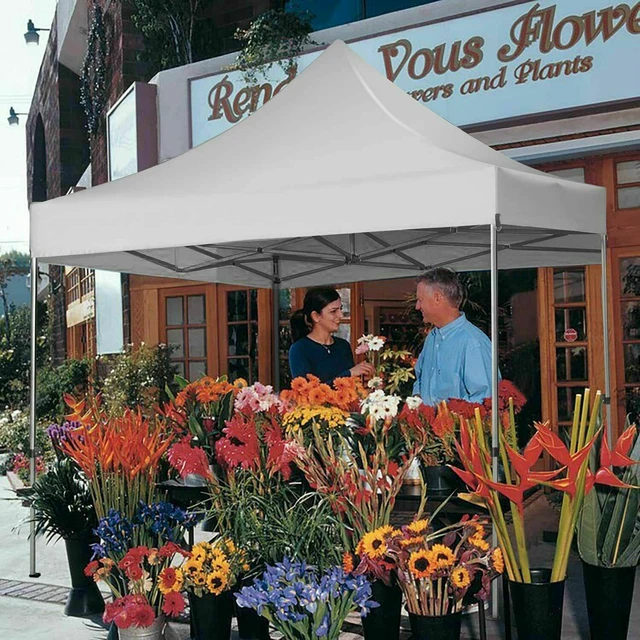 Faltpavillon 3x3M Regendicht Pavillon UV-Schutz Faltzelt mit 4 Seitenteilen Neu* 6