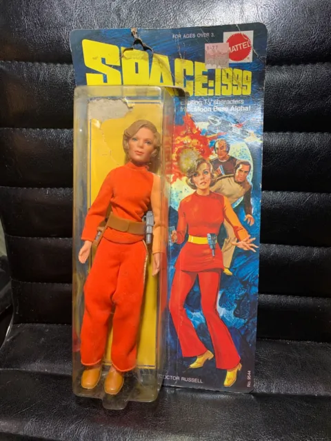 Space 1999 Mattel 1975  Dr. Russell Moon Base Alpha 9” Doll Action Figure In Pkg