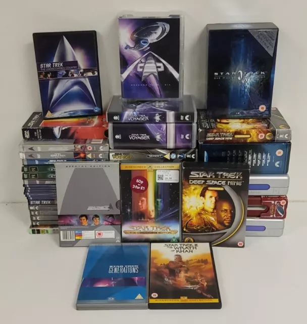 41 x Star Trek DVD JobLot - Voyager Nemesis Deep Space Nine Generations Khan 33