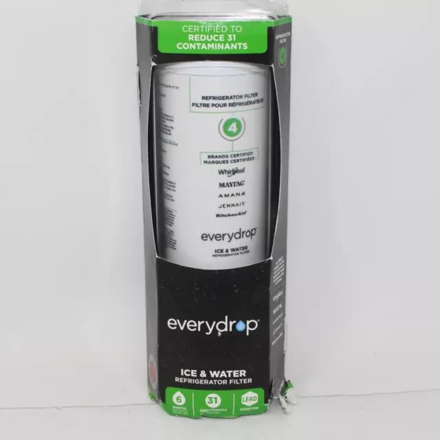Genuine EveryDrop Ice Whirlpool Refrigerator Water 4 Filter EDR4RXD1 - Brand New
