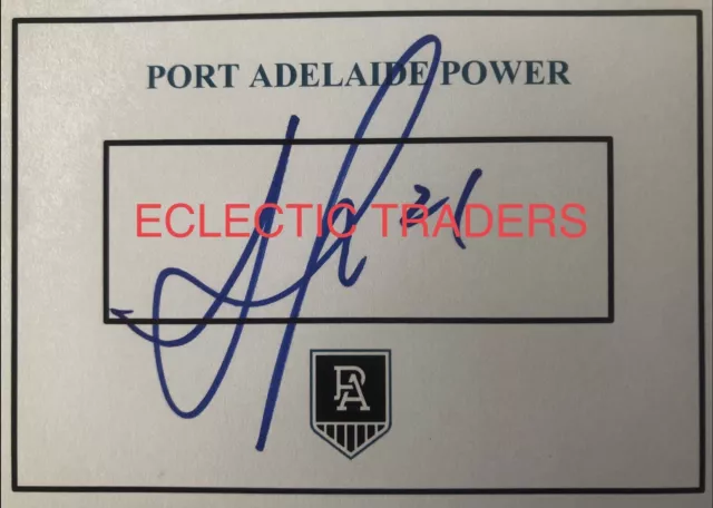 Aliir Aliir SIGNED Port Adelaide Power Football Club Card. Rozee Butters Wines