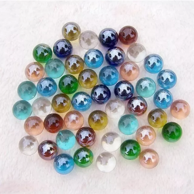 20/90 16mm Glass Marbles Balls Charms Clear Machine Home Fish Tank Vase Decor AU