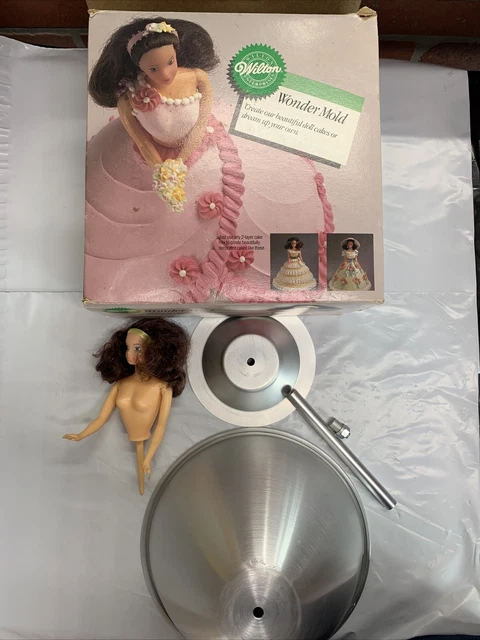 Wilton Doll Classic Wonder Mold Kit, Princess Doll Shape Cake Pan Set Complete