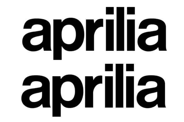 Aprilia logo pair trials motocross race.