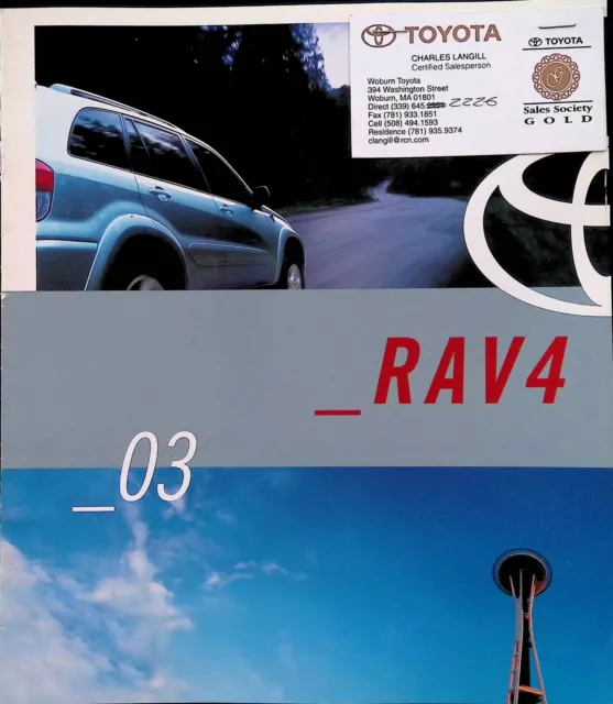 2003 Toyota RAV4 Original Car Auto Dealer Brochure