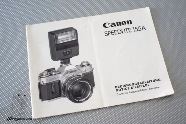 Canon Speedlite 155A Mode D'emploi Notice Manual Fr De