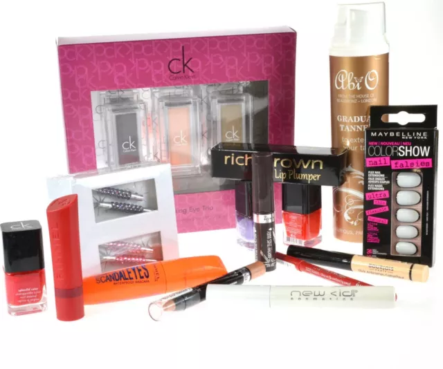 Random Beauty Bundle Minimum 10 Items Rimmel CK Bourjois Max Factor £25.00+