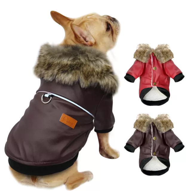 Petit Manteau Imperméable pour chien Veste d'hiver Rembourré Chihuahua Vêtements