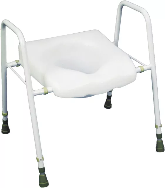 Aidapt President Adjustable Height & Width Raised Toilet Seat and Frame