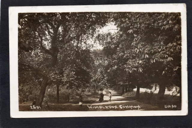 Postcard Wimbledon Common Merton London posted 1913 RP by Johns