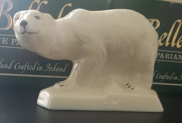 Belleek Porcelain No. 1 Standing Polar Bear Figurine