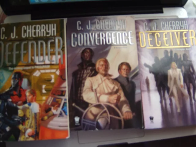 Sci-Fi-Pbs Lot Of 3-By E.j. Cherryh- Convergence-Deceiver, Defender,A Prequel.