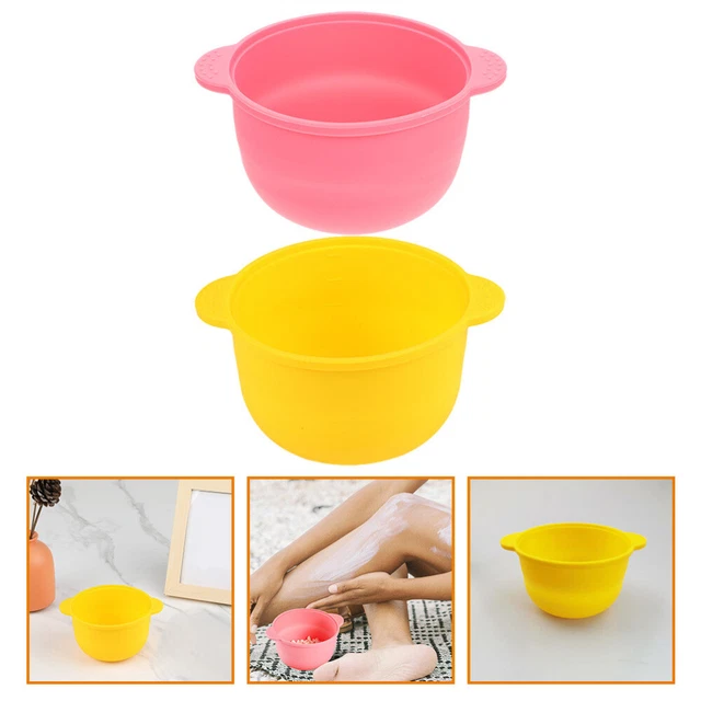 2 pezzi ciotola per fusione cera resistente al calore, ciotola per cera in silicone,