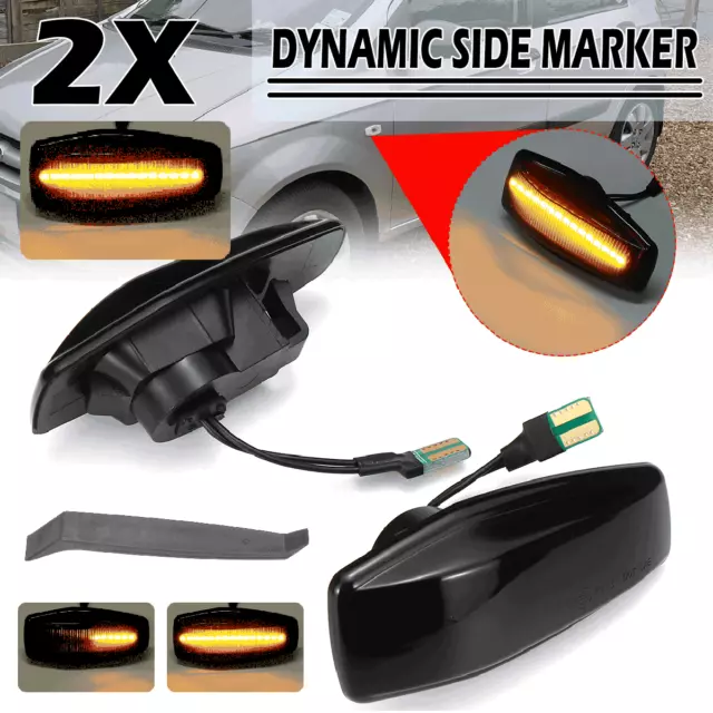 2x LED Dynamic Side Repeater Indicator Light For HYUNDAI i10 Getz Matrix KIA Rio