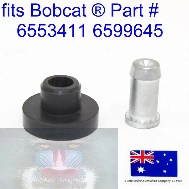FOR BOBCAT STEEL Plug & Grommet Fuel Tank Chaincase Drain 440 450 653
