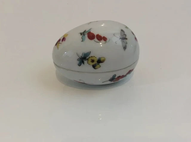 Peint Main Chamart France Limoges Flower Insect Gold Pink Trinket Box French Art