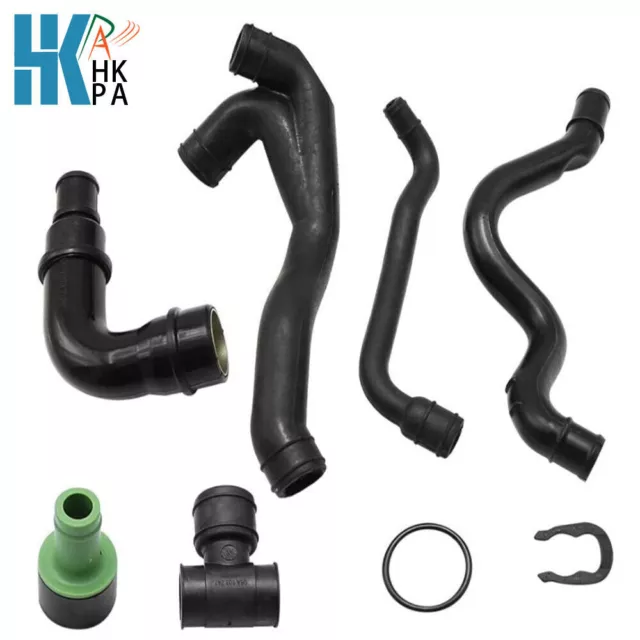 Crankcase Breather Hose Pipe Kit For VW Jetta Bora Golf MK4 AUDI A3 1.8T Engine