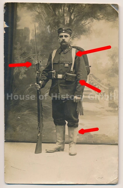 134207, Portraitfoto, Gefreiter Infanterie Rgt 47, Gewehr Bajonett, Rucksack TOP