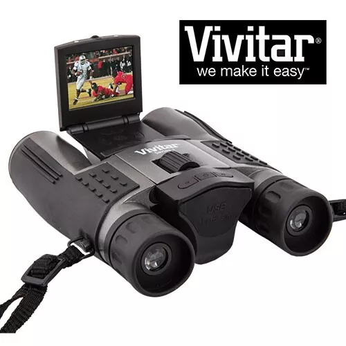 "NUEVOS Binoculares Vivitar 16 x 32 Digi para cámara 12 Mega Píxeles cámara grabación de video 2" 