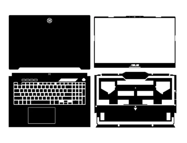 Dazzle Vinyl Laptop Special Sticker Skin For ASUS TUF Gaming A17 FA707RR FA707RR