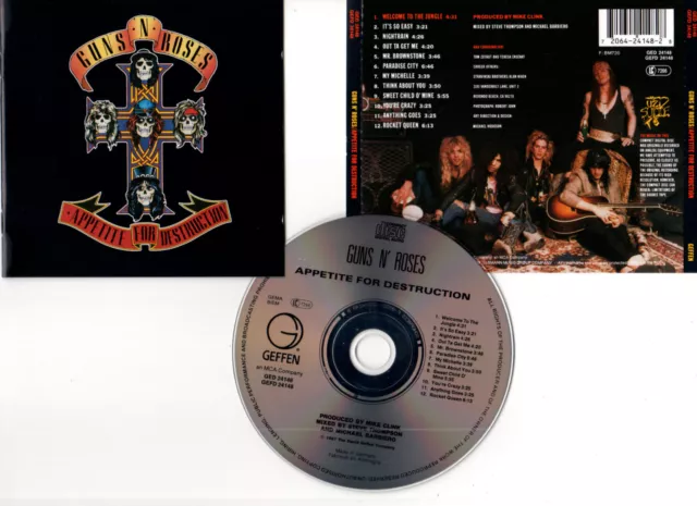 GUNS N' ROSES "Appetite For Destruction" (CD) 1987