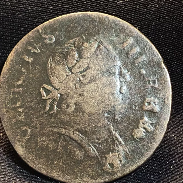 1787 V 19-87c Machins Mills Colonial Coper Coin Late Terminal Die State