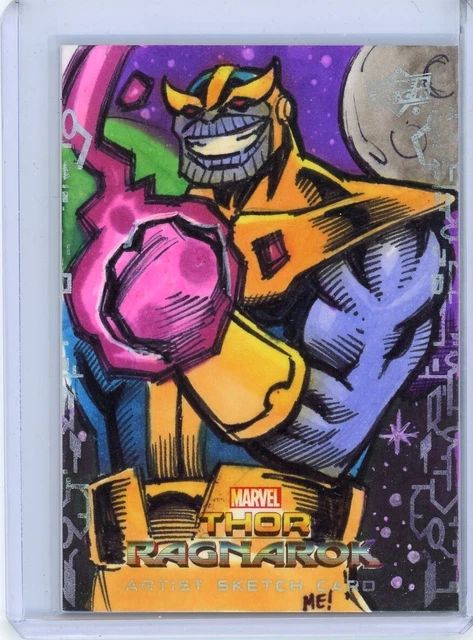 2017 UD Upper Deck Thor Ragnarok Sketch 1/1 Mason Easley Thanos JS