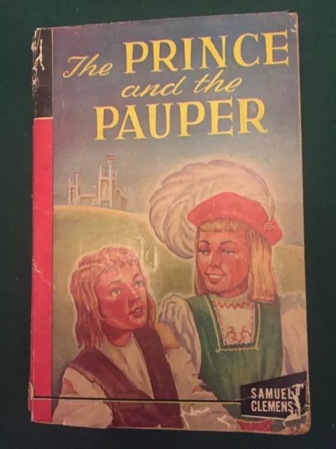 Mark Twain. The Prince & The Pauper, vintage attic find, Giant Junior Classic