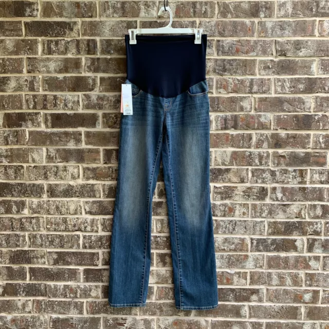 Liz Lange Maternity Target Boot cut Jeans over Belly Flex Panel Size 2
