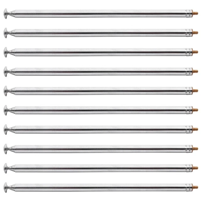 10 pz 98 cm 38,5 pollici 7 sezioni ricambio antenna telescopica per radio FM J4M5
