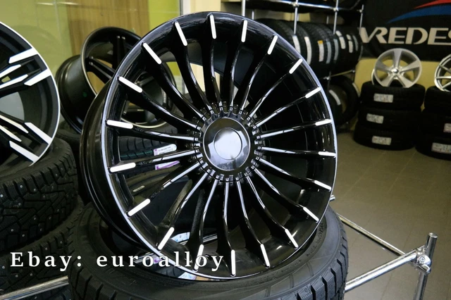 NEUF 4X19 INCH Alpina style Noir Concave Roues pour BMW E60 E39 E65 ...